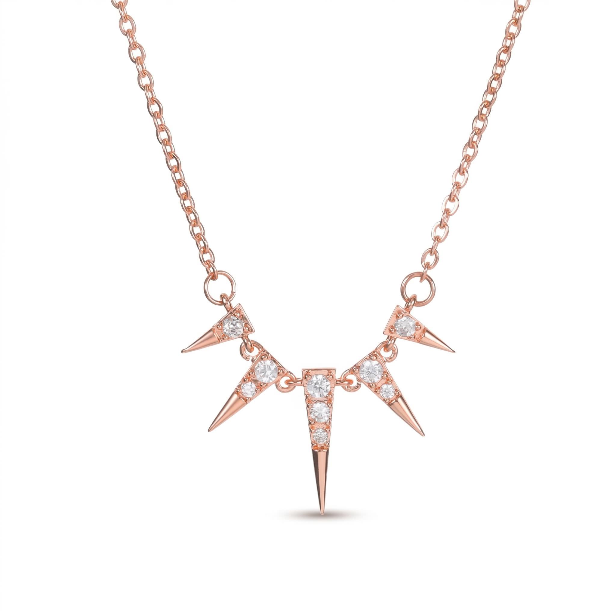Egypt Iced Out Cone Tips Necklace Gold With Street Luxury Shine - Image 6