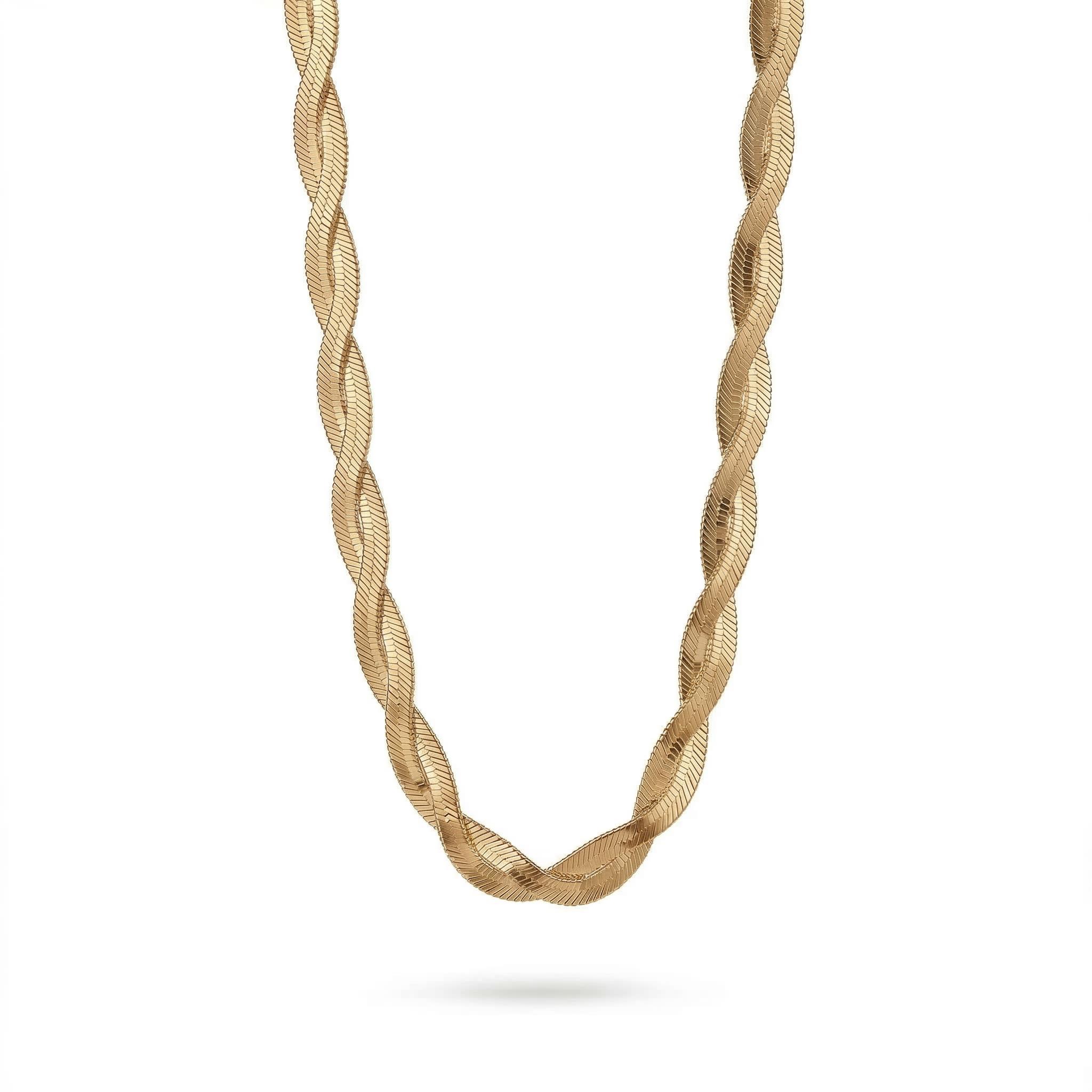 Hip Hop Style Simple Woven Winding Snake Bone Choker Necklace Silver