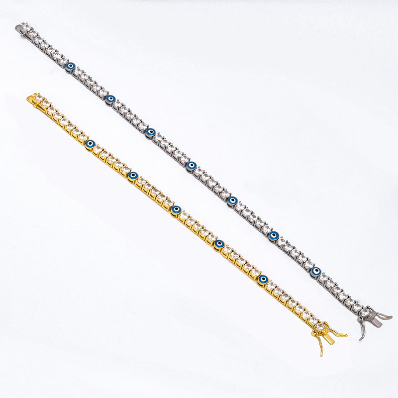Evil Eye Tennis Bracelet & Anklet Iced Out Shine With Street Luxury - Image 8