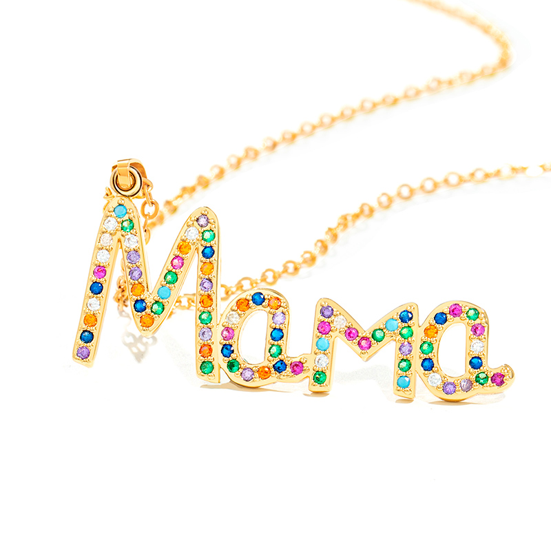 Mama Rainbow Colored Necklace Bold Statement Style With Street Luxury - Image 4