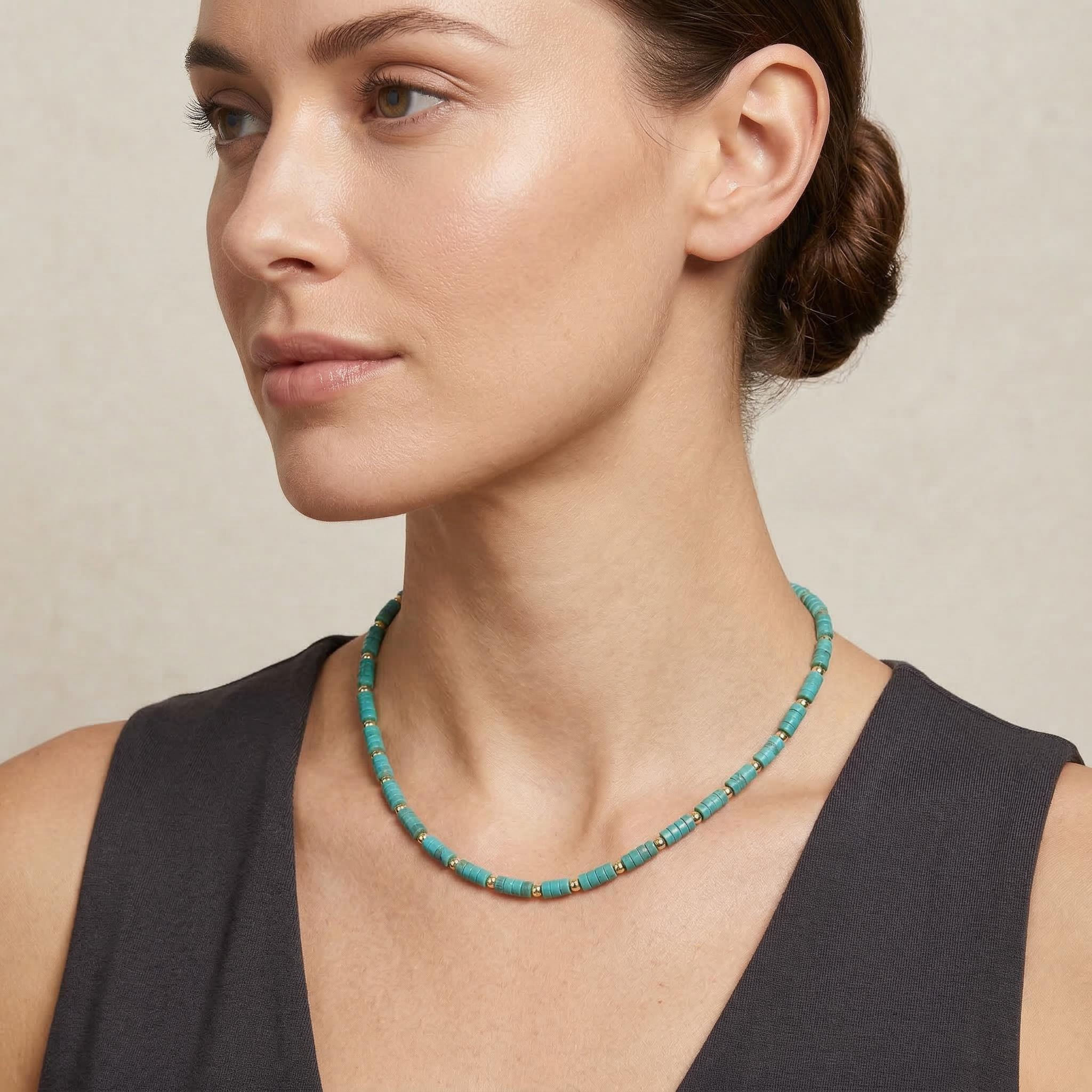 Boho Turquoise Choker Necklaces Bold Statement Style With Street Luxury - Image 4