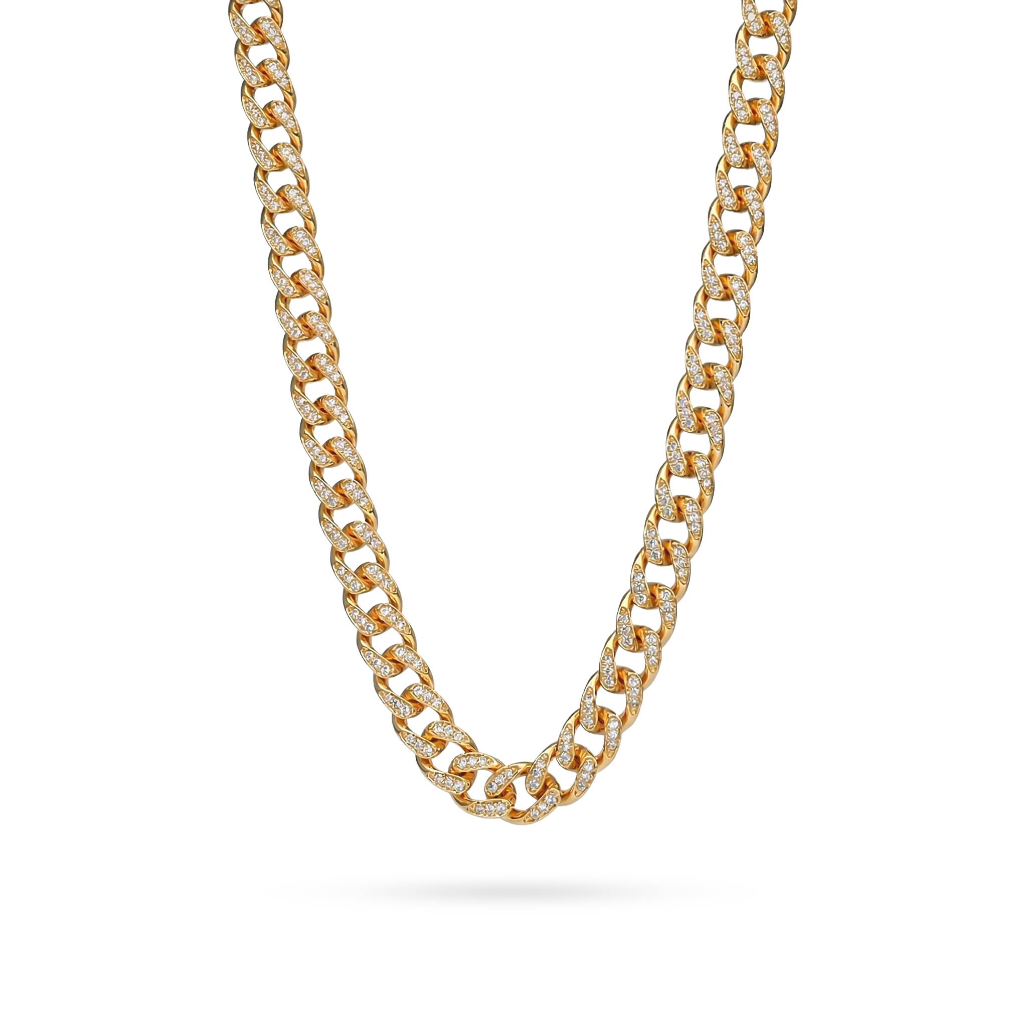 Women's Iced Out 10mm Teardrop Miami Cuban Chain With Street Luxury Shine - Image 5