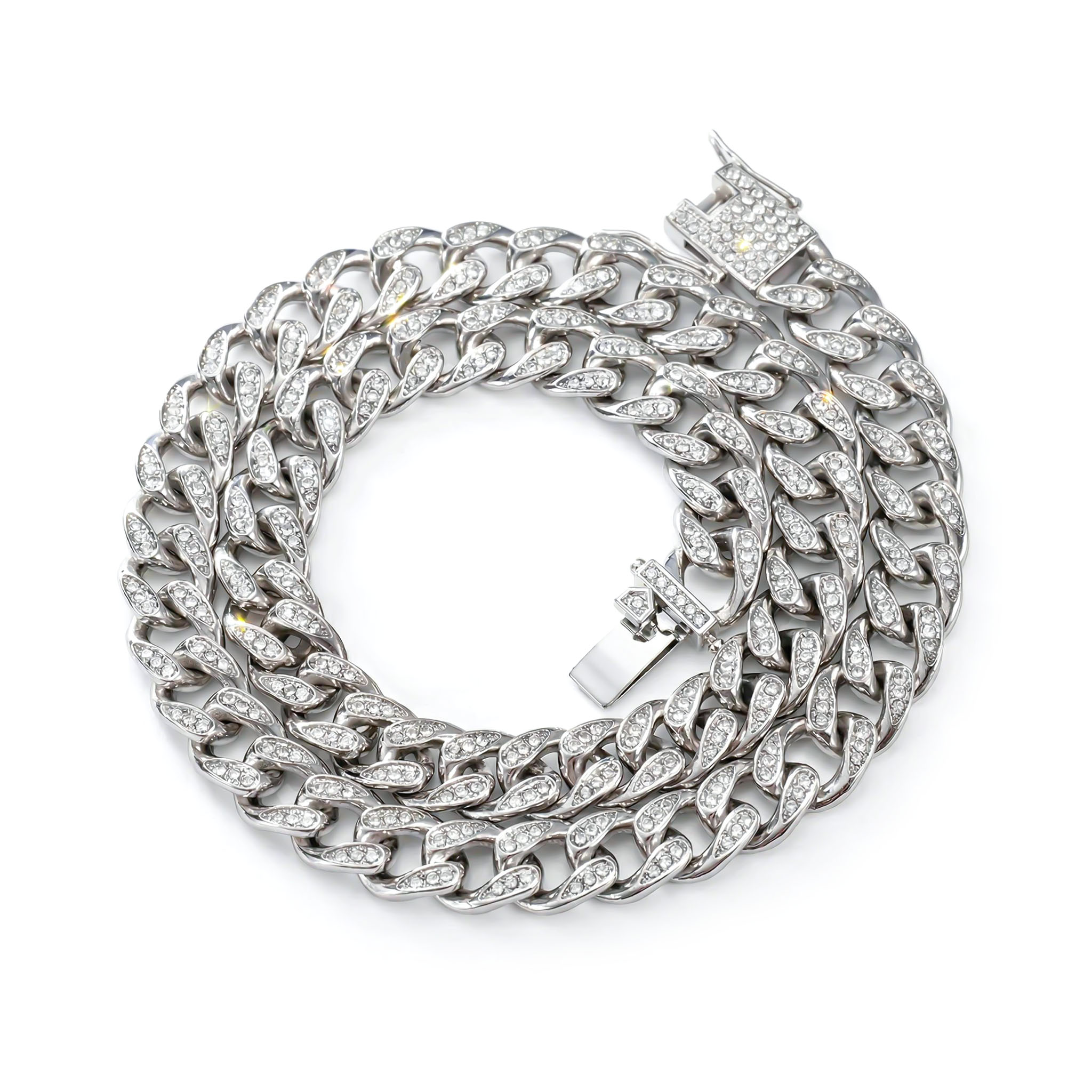 Women's Iced Out 10mm Teardrop Miami Cuban Chain With Street Luxury Shine - Image 6
