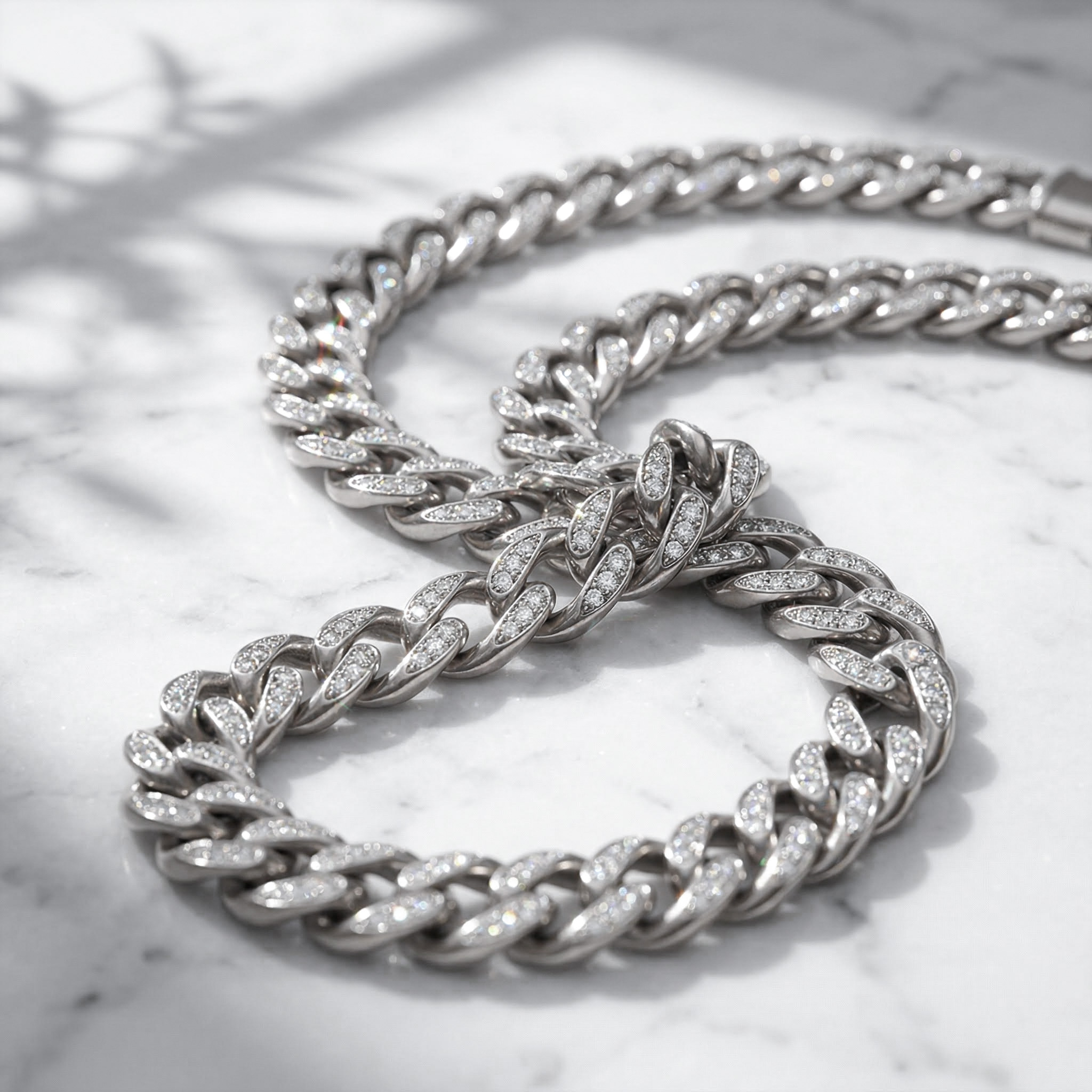 Women's Iced Out 10mm Teardrop Miami Cuban Chain With Street Luxury Shine - Image 7