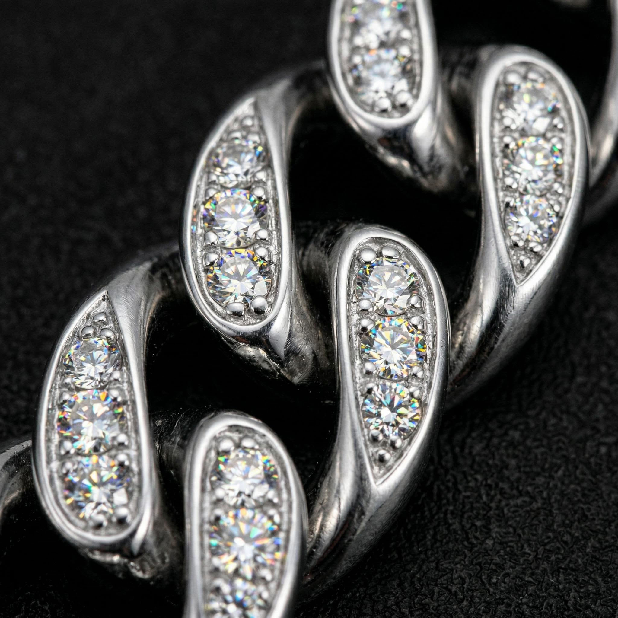 Women's Iced Out 10mm Teardrop Miami Cuban Chain With Street Luxury Shine - Image 9