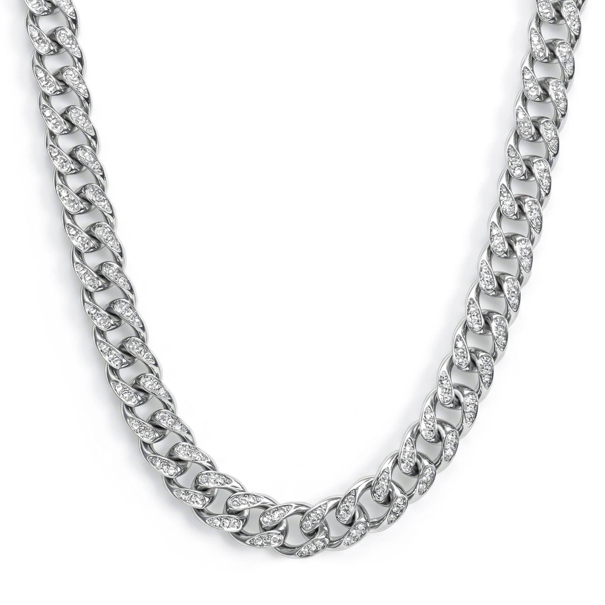 Women's Iced Out 10mm Teardrop Miami Cuban Chain With Street Luxury Shine - Image 10