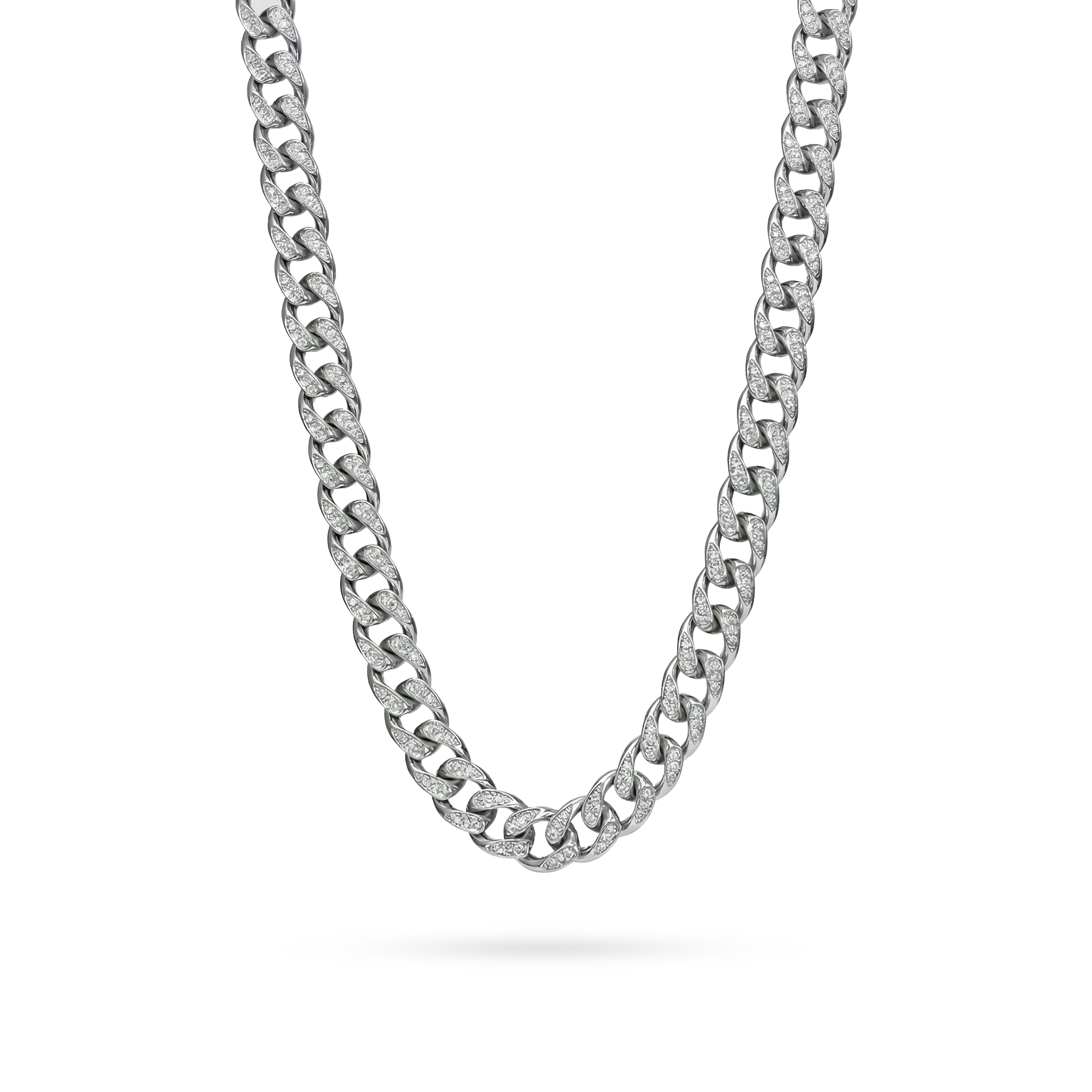Women's Iced Out 10mm Teardrop Miami Cuban Chain With Street Luxury Shine
