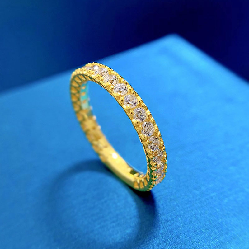 Round Cut Hollow Heart Wedding Band Ring With Bold Statement Appeal - Image 3