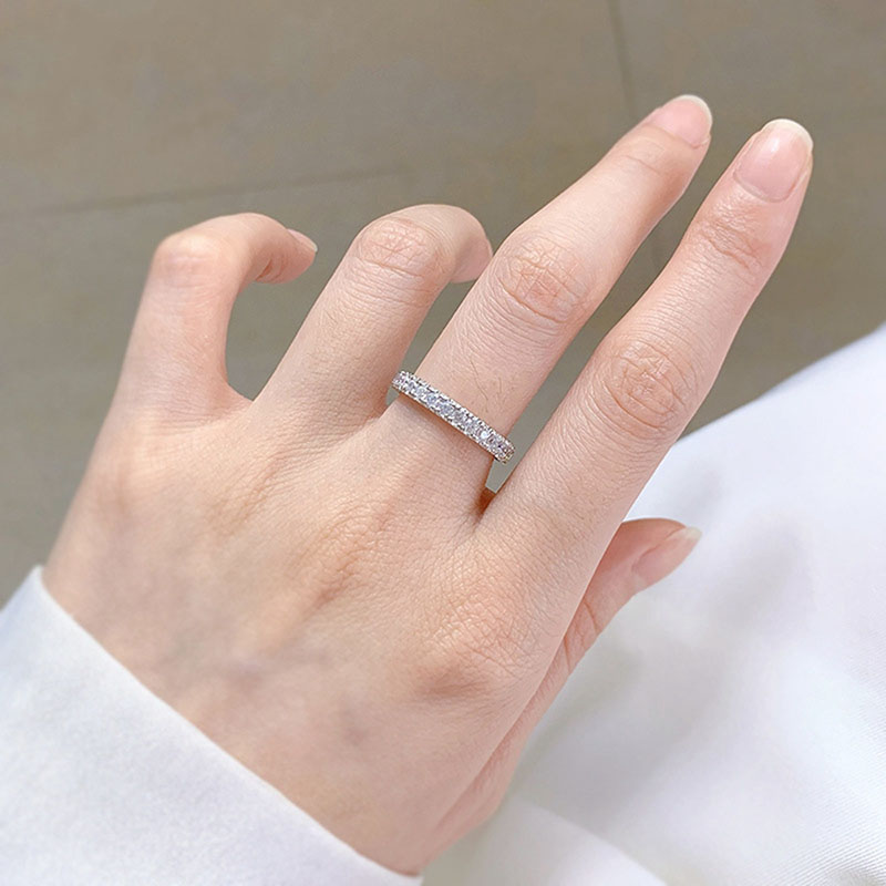Round Cut Hollow Heart Wedding Band Ring With Bold Statement Appeal - Image 8