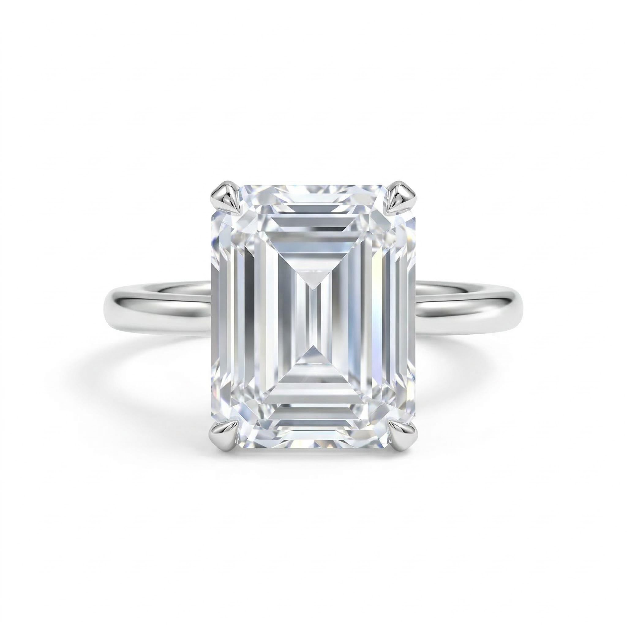 Emerald Cut Engagement Band Bold Statement Style With Street Luxury - Image 3