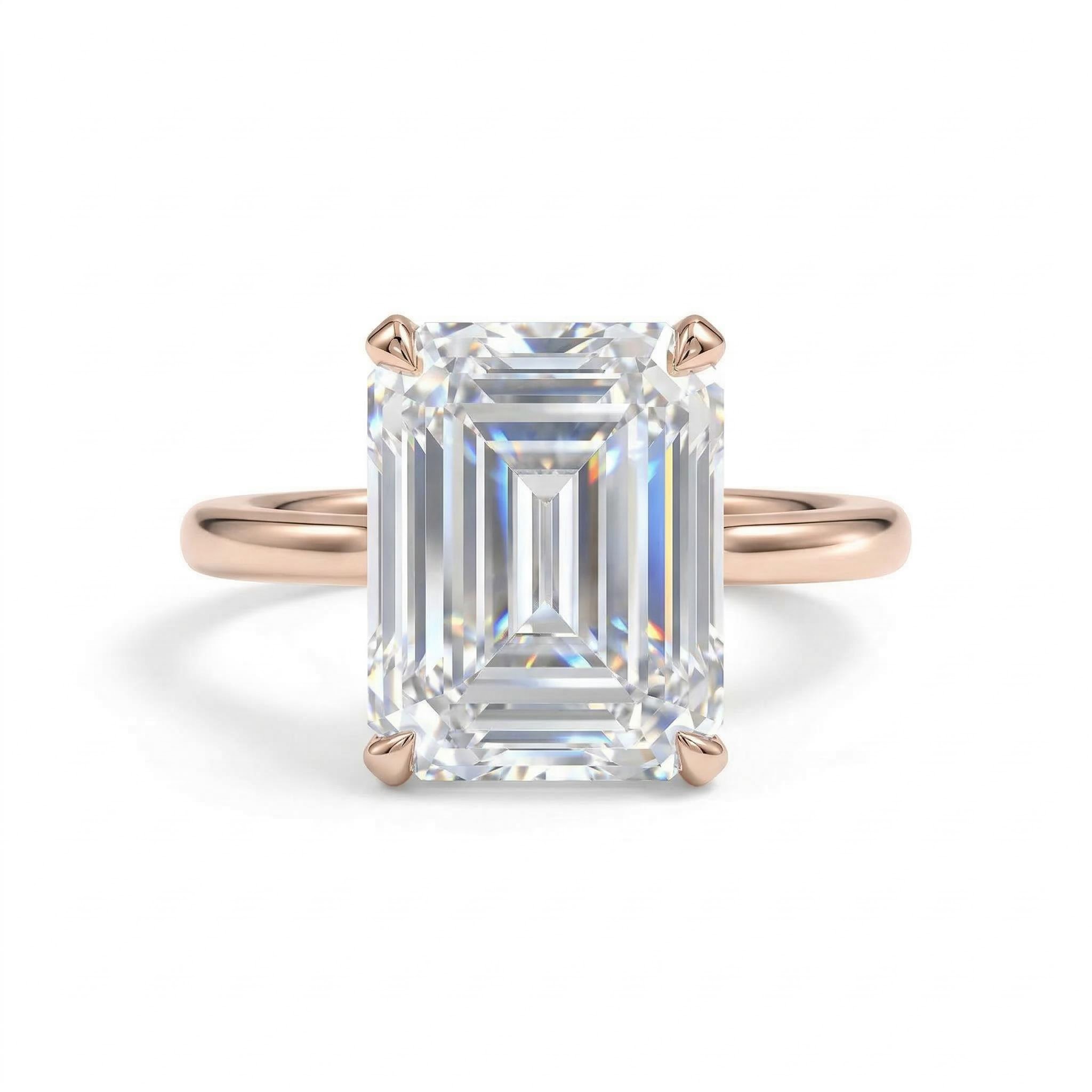 Emerald Cut Engagement Band Bold Statement Style With Street Luxury - Image 5