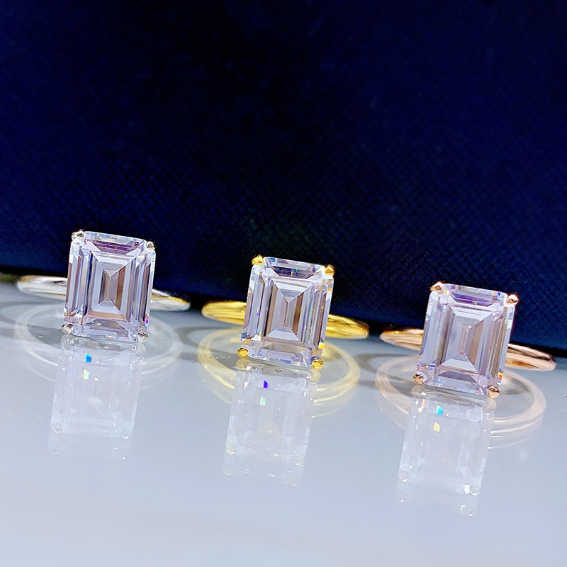 Emerald Cut Engagement Band Bold Statement Style With Street Luxury - Image 7