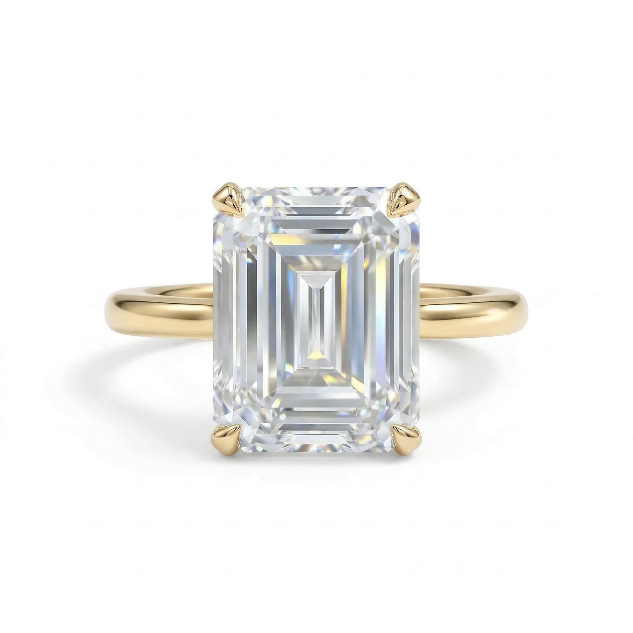 Emerald Cut Engagement Band Bold Statement Style With Street Luxury