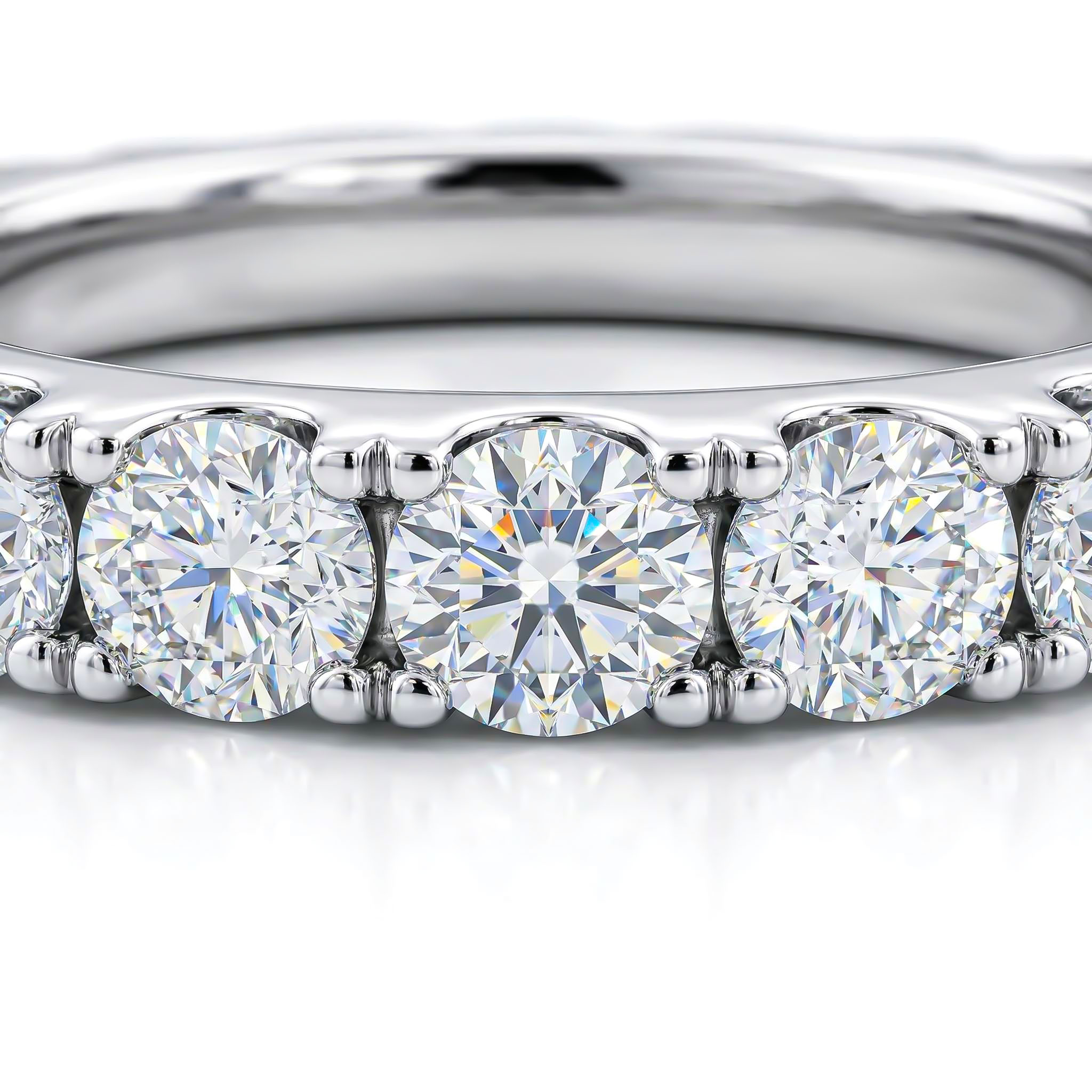 Slim Pave Eternity Ring Bold Statement Style With Street Luxury - Image 5