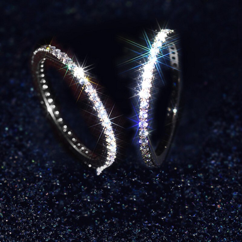 Slim Pave Eternity Ring Bold Statement Style With Street Luxury - Image 9