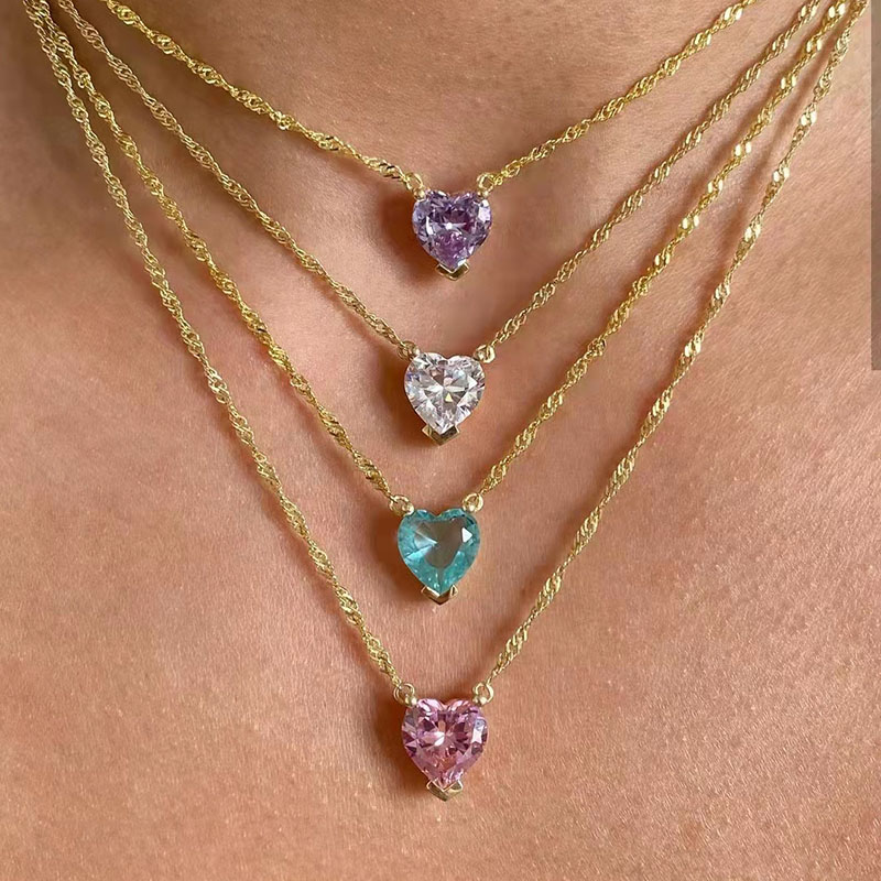 Heart Pendant Necklace Bold Statement Style With Street Luxury