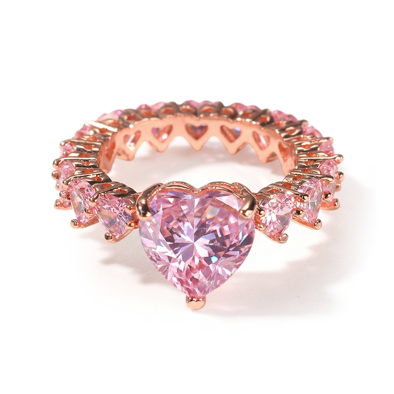 Heart Cut Pink Love Ring In Rose Gold Made For Street Luxury Energy - Image 5