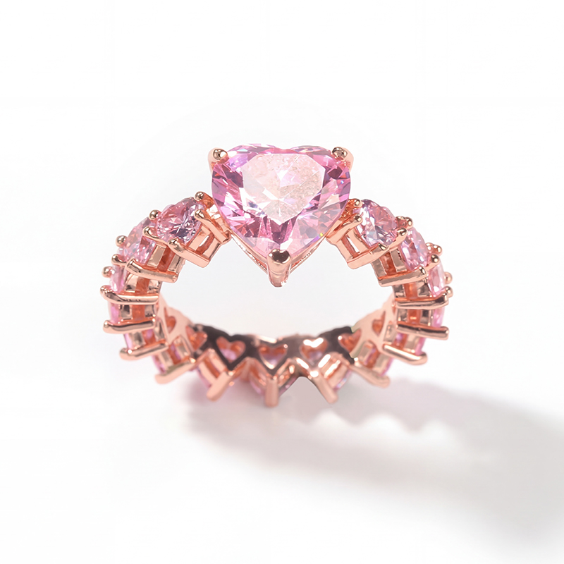 Heart Cut Pink Love Ring In Rose Gold Made For Street Luxury Energy - Image 6