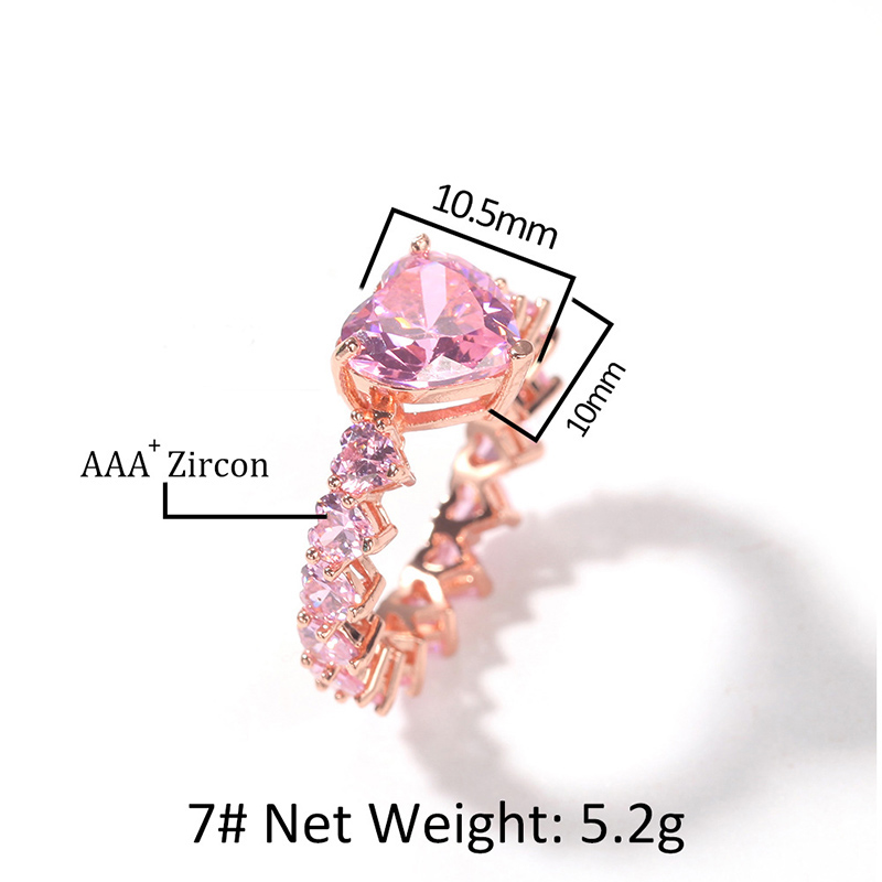 Heart Cut Pink Love Ring In Rose Gold Made For Street Luxury Energy - Image 9