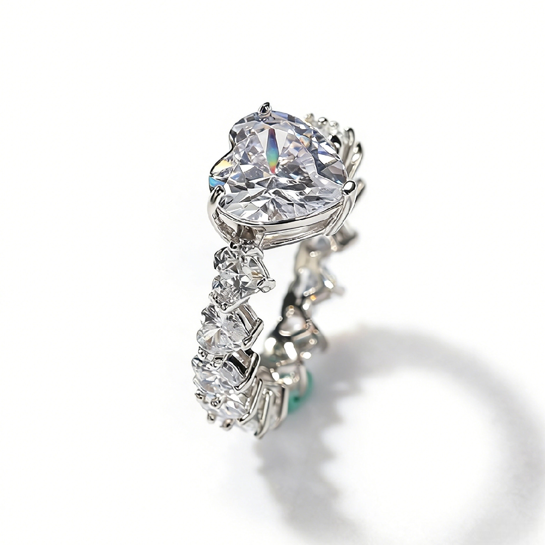 Heart Cut Love Ring In White Gold Gold With Bold Statement Appeal - Image 5