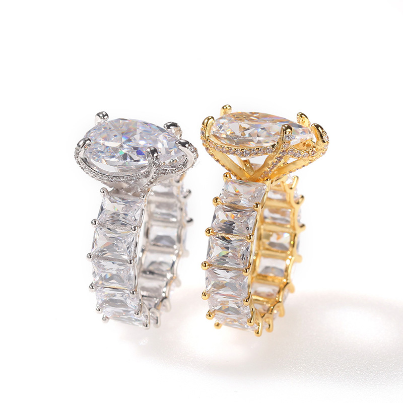Pink Pear-cut Emerald Cut Ring In Rose Gold With Street Luxury Shine - Image 7