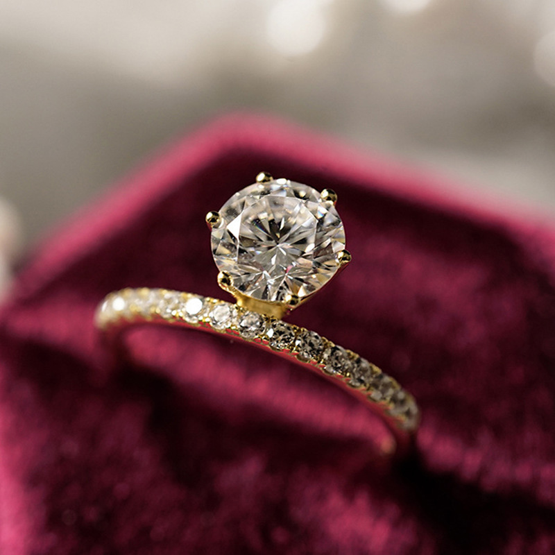 1 Ct Round Cut Simple Ring Bold Statement Style With Street Luxury - Image 7