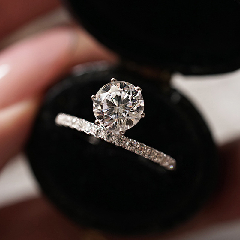 1 Ct Round Cut Simple Ring Bold Statement Style With Street Luxury - Image 8
