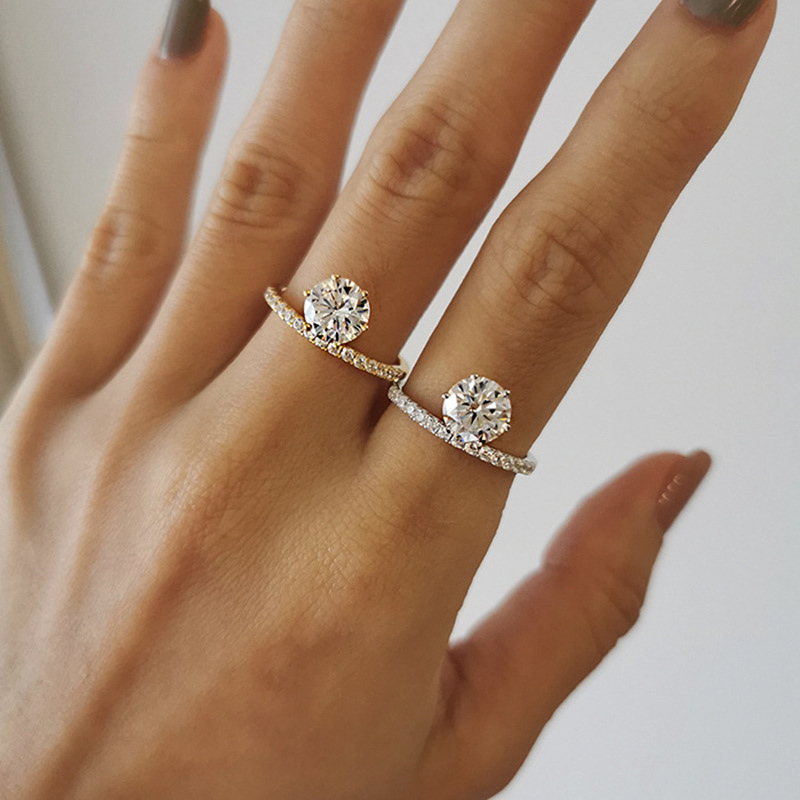 1 Ct Round Cut Simple Ring Bold Statement Style With Street Luxury - Image 9