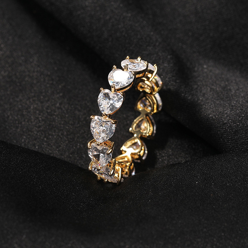Heart Cut Love Band Ring In Gold Gold With Bold Statement Appeal - Image 5