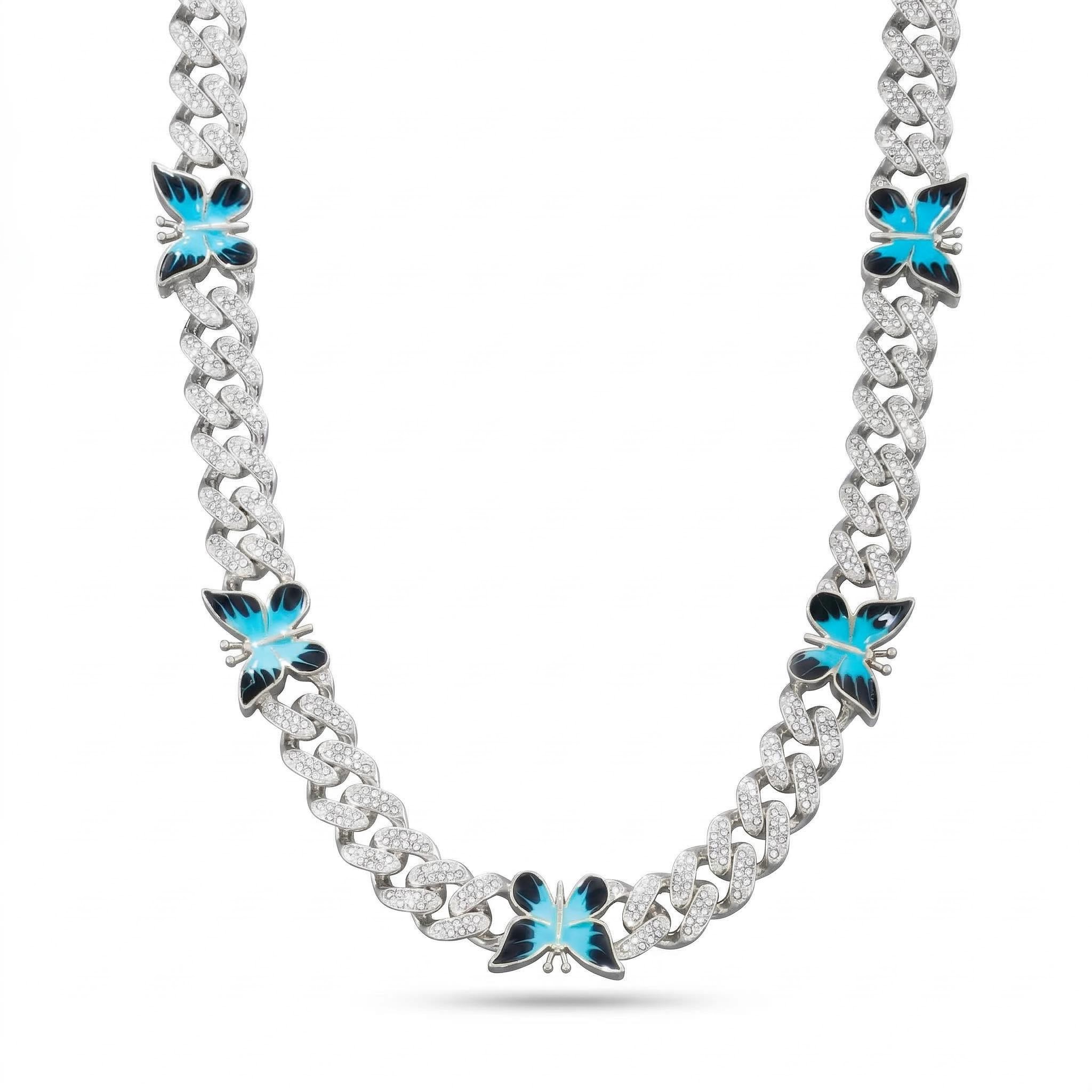 Butterfly 12mm Iced Out Cuban Chain In Gold With Street Luxury Shine - Image 4