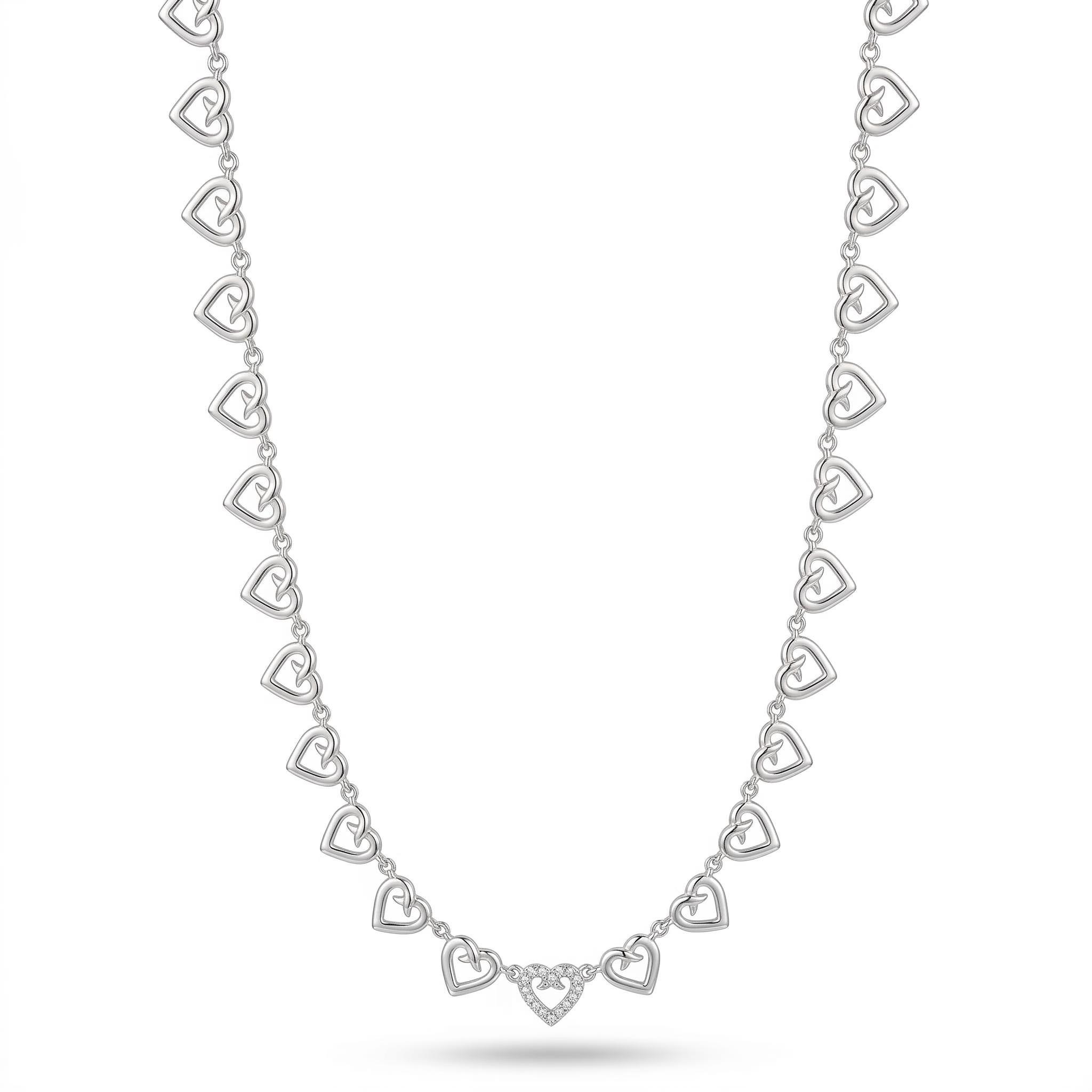 Heart-shaped Choker Necklace Bold Statement Style With Street Luxury