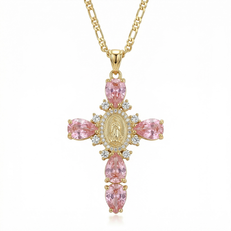 Virgin Mary Cross Pendant Bold Statement Style With Street Luxury