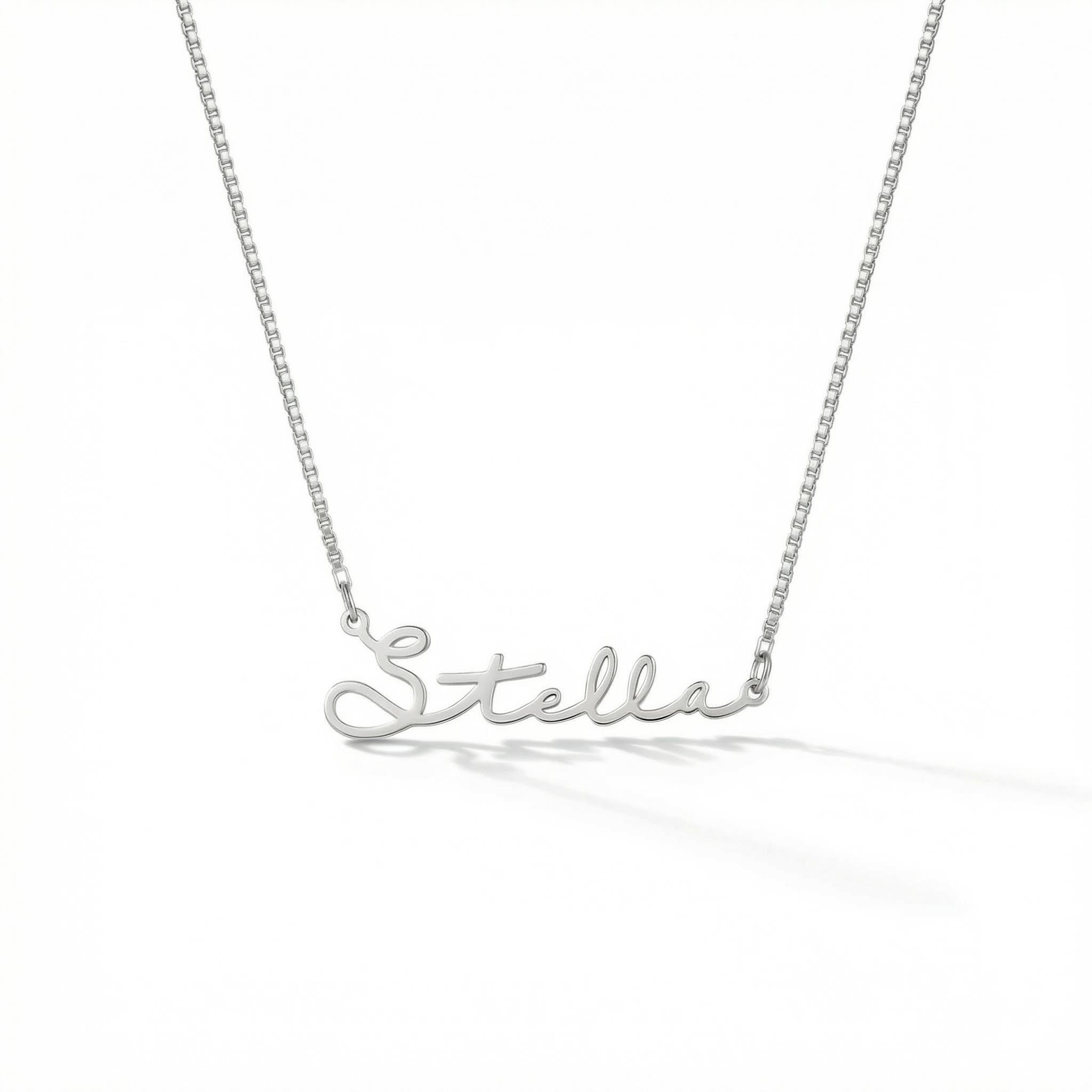 Custom Christmas Font Name Necklace Bold Statement Style With Street Luxury - Image 3