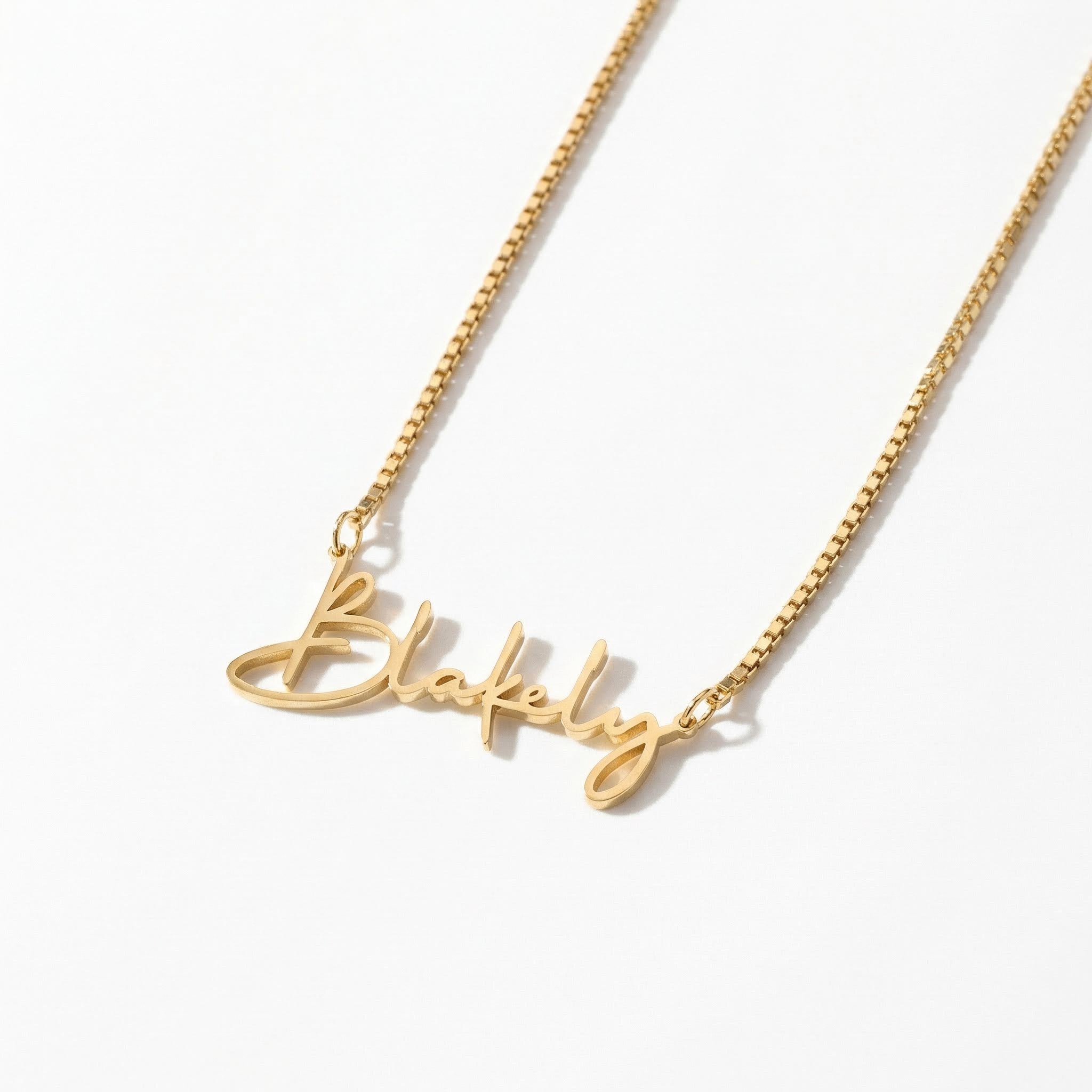 Custom Christmas Font Name Necklace Bold Statement Style With Street Luxury - Image 5