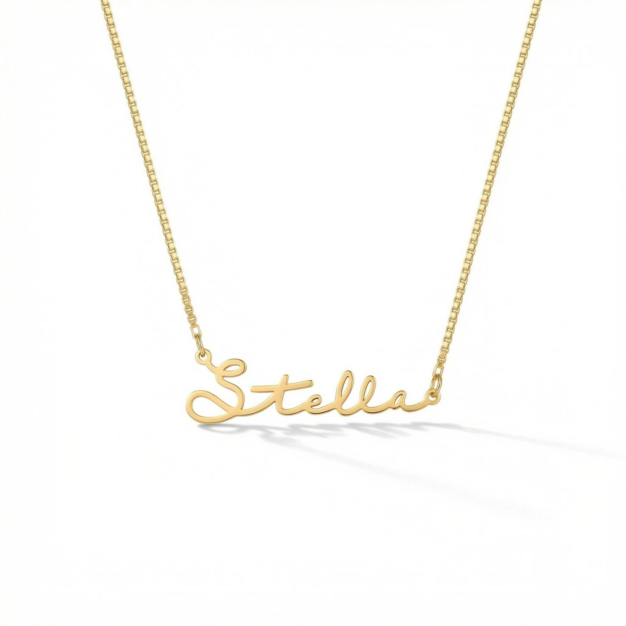 Custom Christmas Font Name Necklace Bold Statement Style With Street Luxury