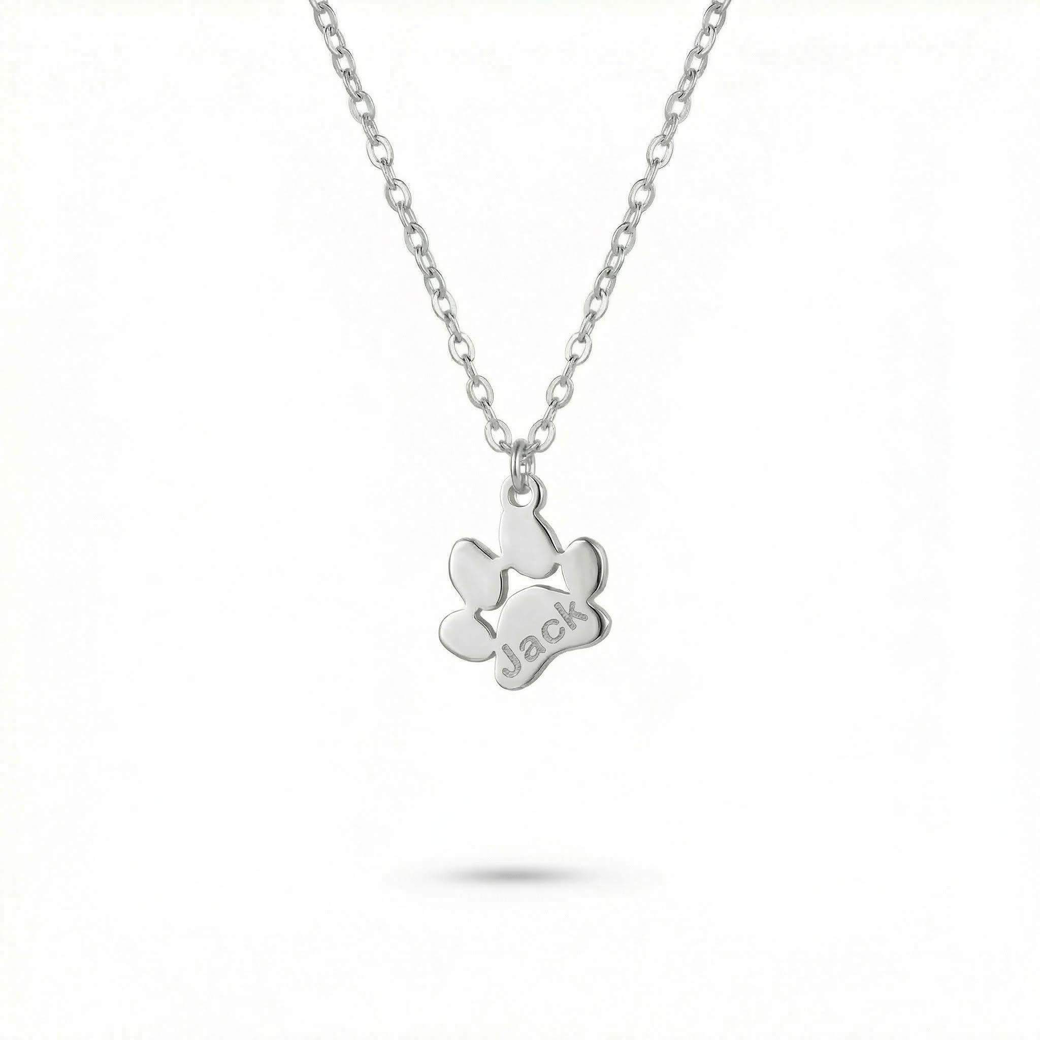 Custom Dog Paw Name Necklace Bold Statement Style With Street Luxury - Image 4