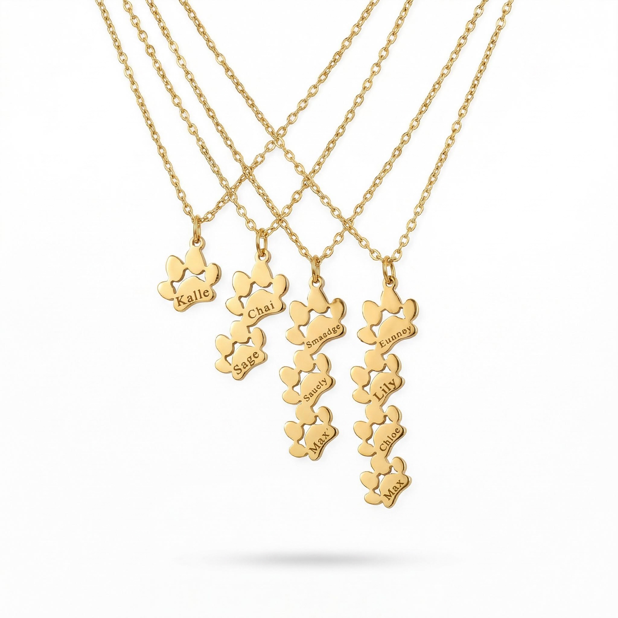 Custom Dog Paw Name Necklace Bold Statement Style With Street Luxury - Image 7