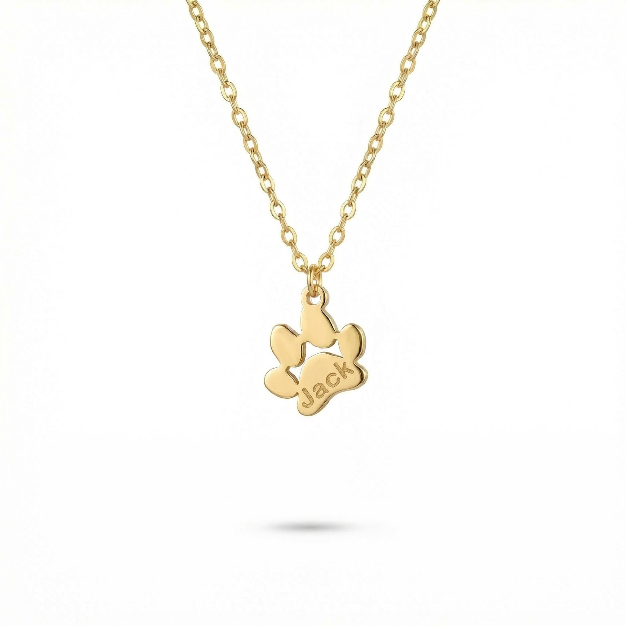 Custom Dog Paw Name Necklace Bold Statement Style With Street Luxury