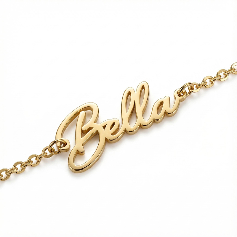 Simple Custom Name Bracelet Bold Statement Style With Street Luxury - Image 4