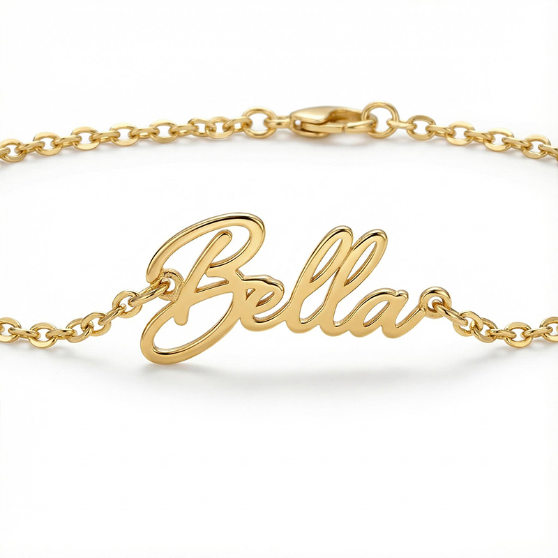 Simple Custom Name Bracelet Bold Statement Style With Street Luxury - Image 8