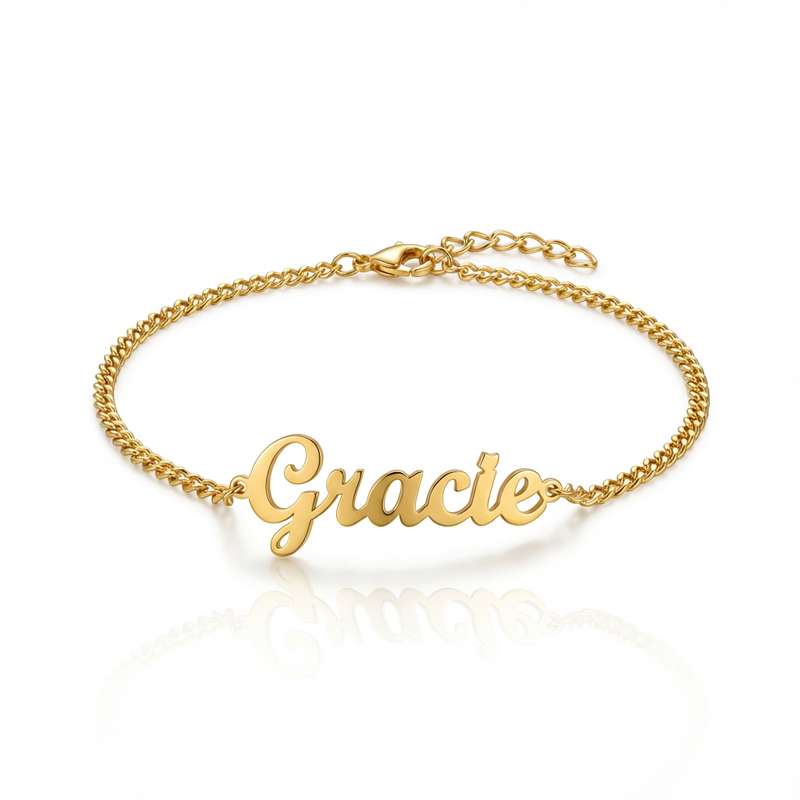 Customized Name Anklet Bold Statement Style With Street Luxury