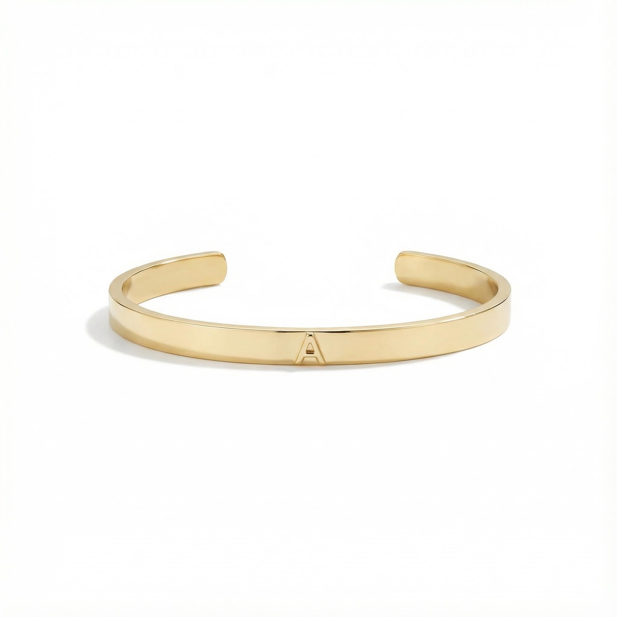 Initial Cuff Bangle Bold Statement Style With Street Luxury
