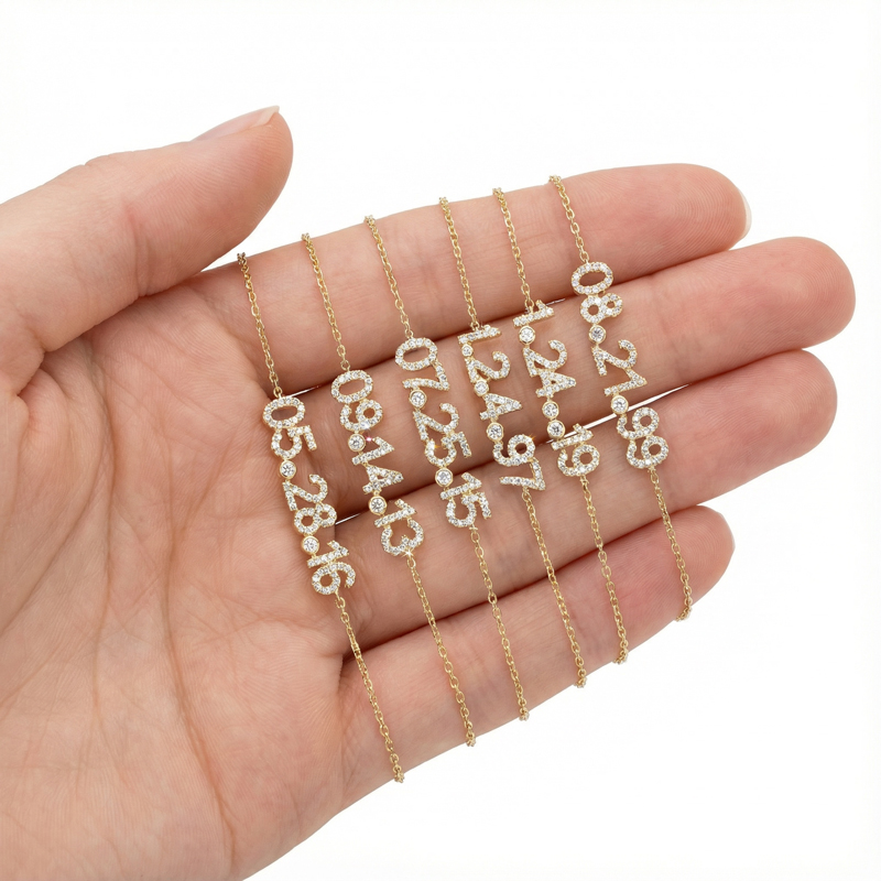 Customized Date Or Initials Bracelet Silver With Street Luxury Shine - Image 6