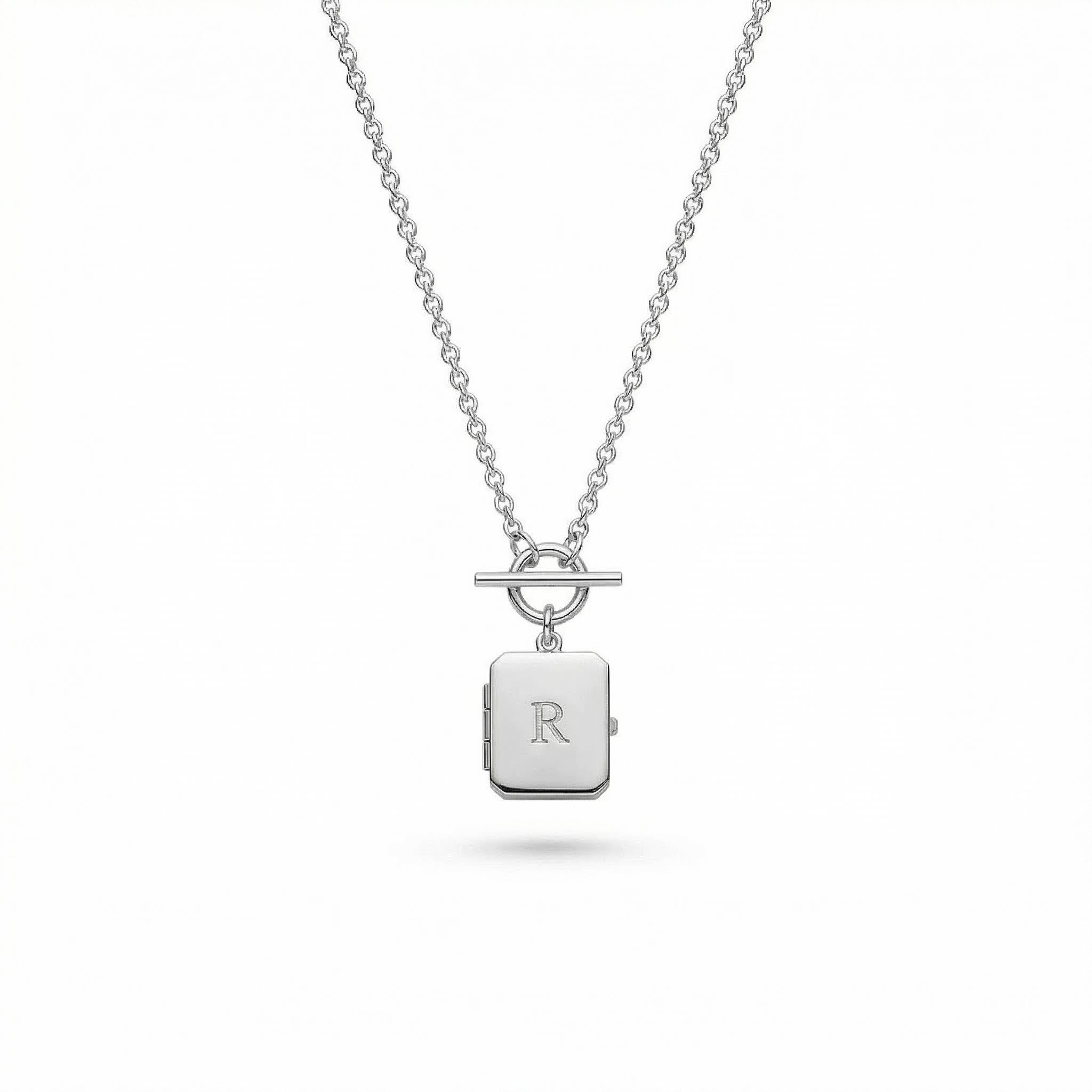 Personlized Octagon Locket Necklace Bold Statement Style With Street Luxury - Image 4