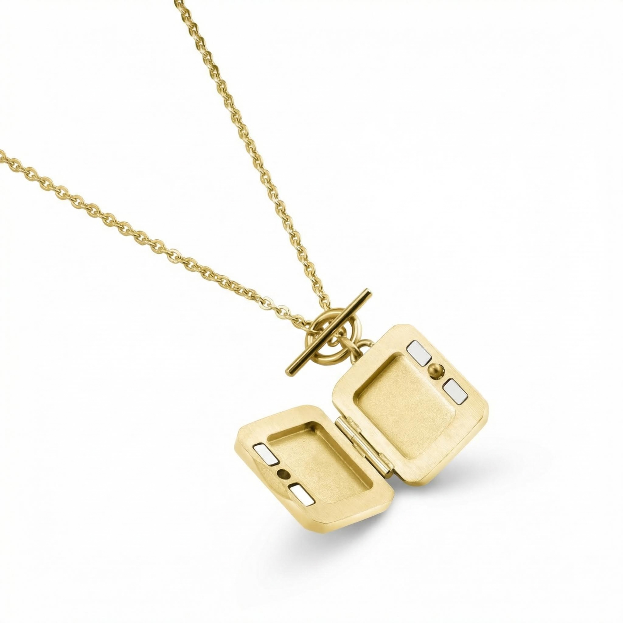 Personlized Octagon Locket Necklace Bold Statement Style With Street Luxury - Image 5