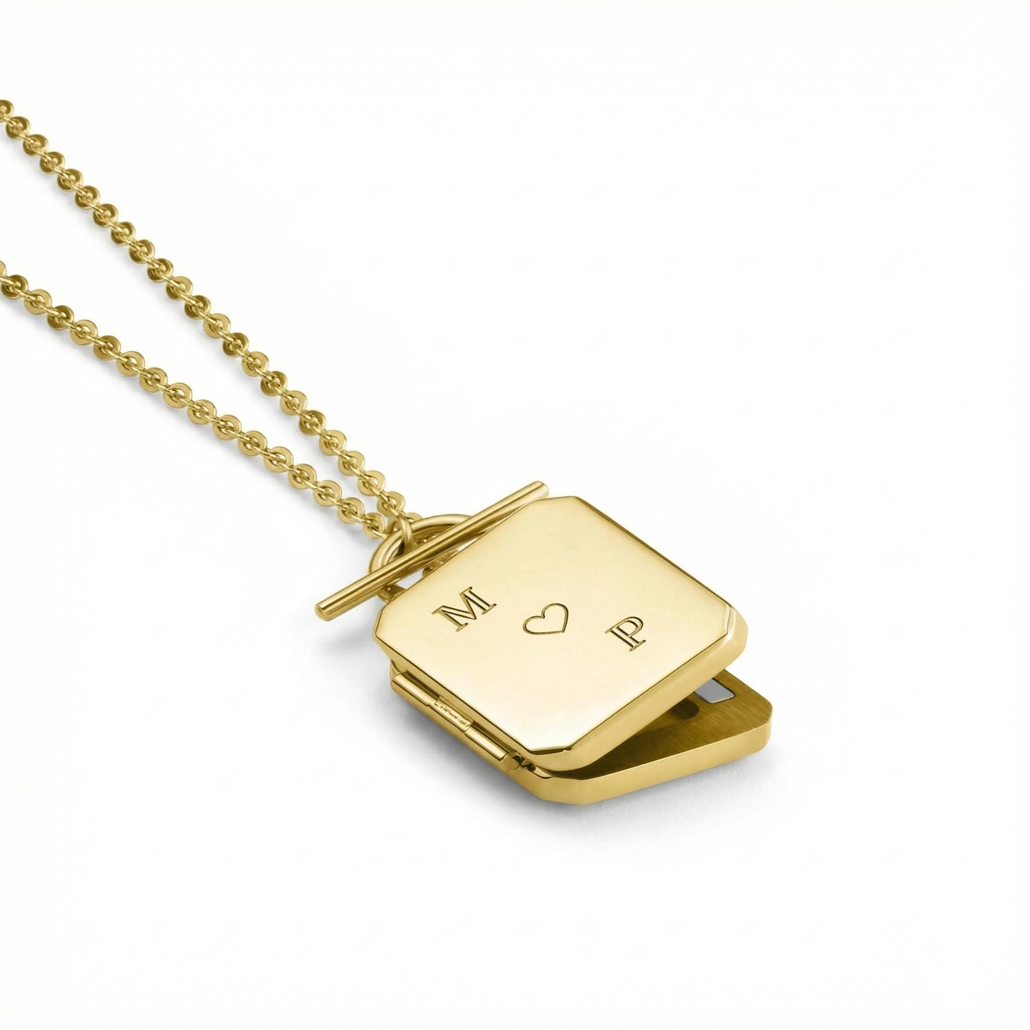 Personlized Octagon Locket Necklace Bold Statement Style With Street Luxury - Image 8