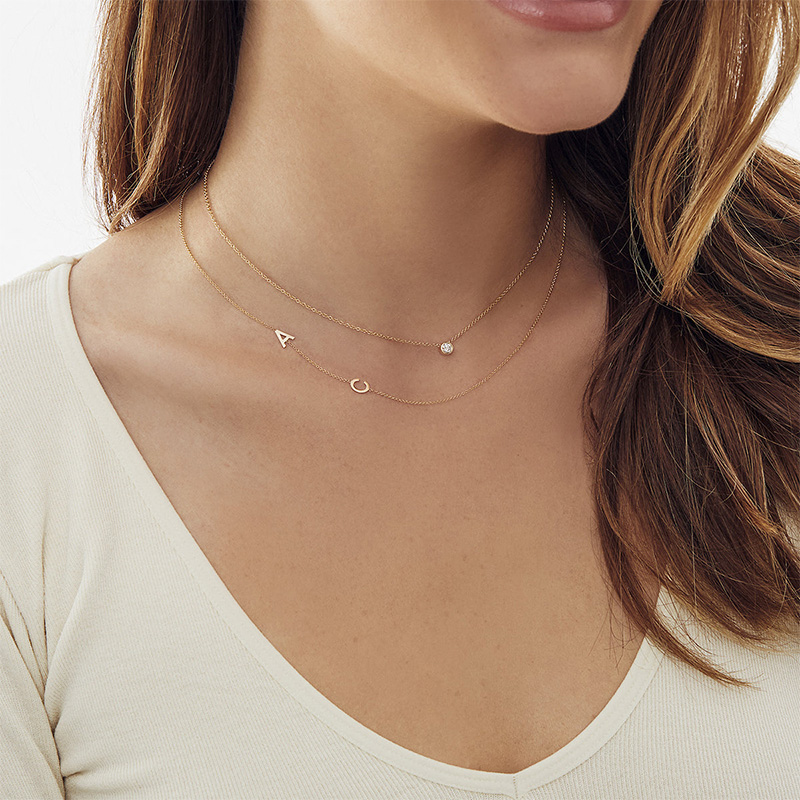 Multiple Initials Necklace Bold Statement Style With Street Luxury - Image 3