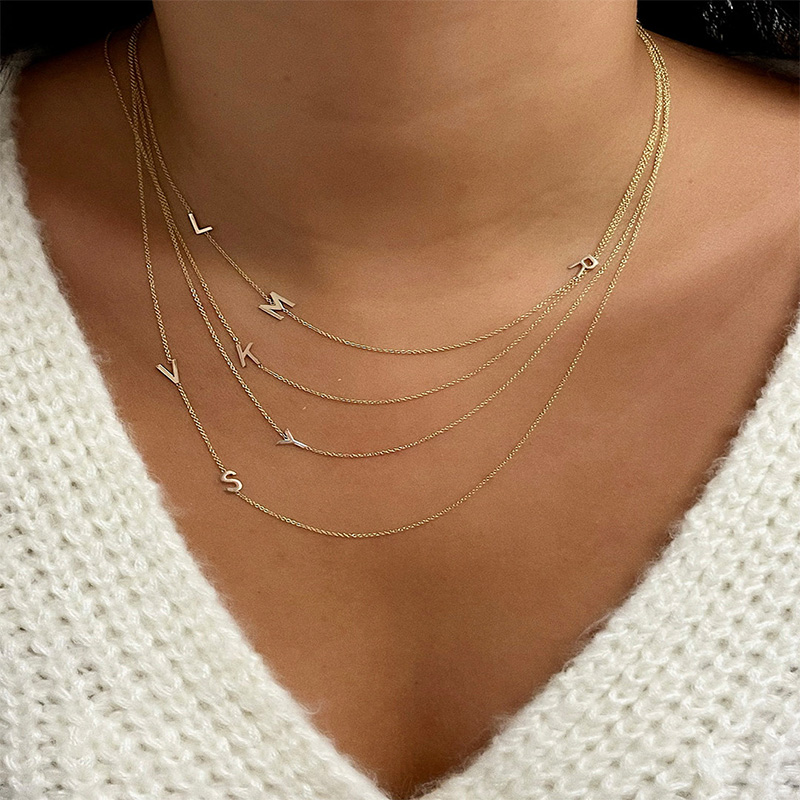 Multiple Initials Necklace Bold Statement Style With Street Luxury - Image 8