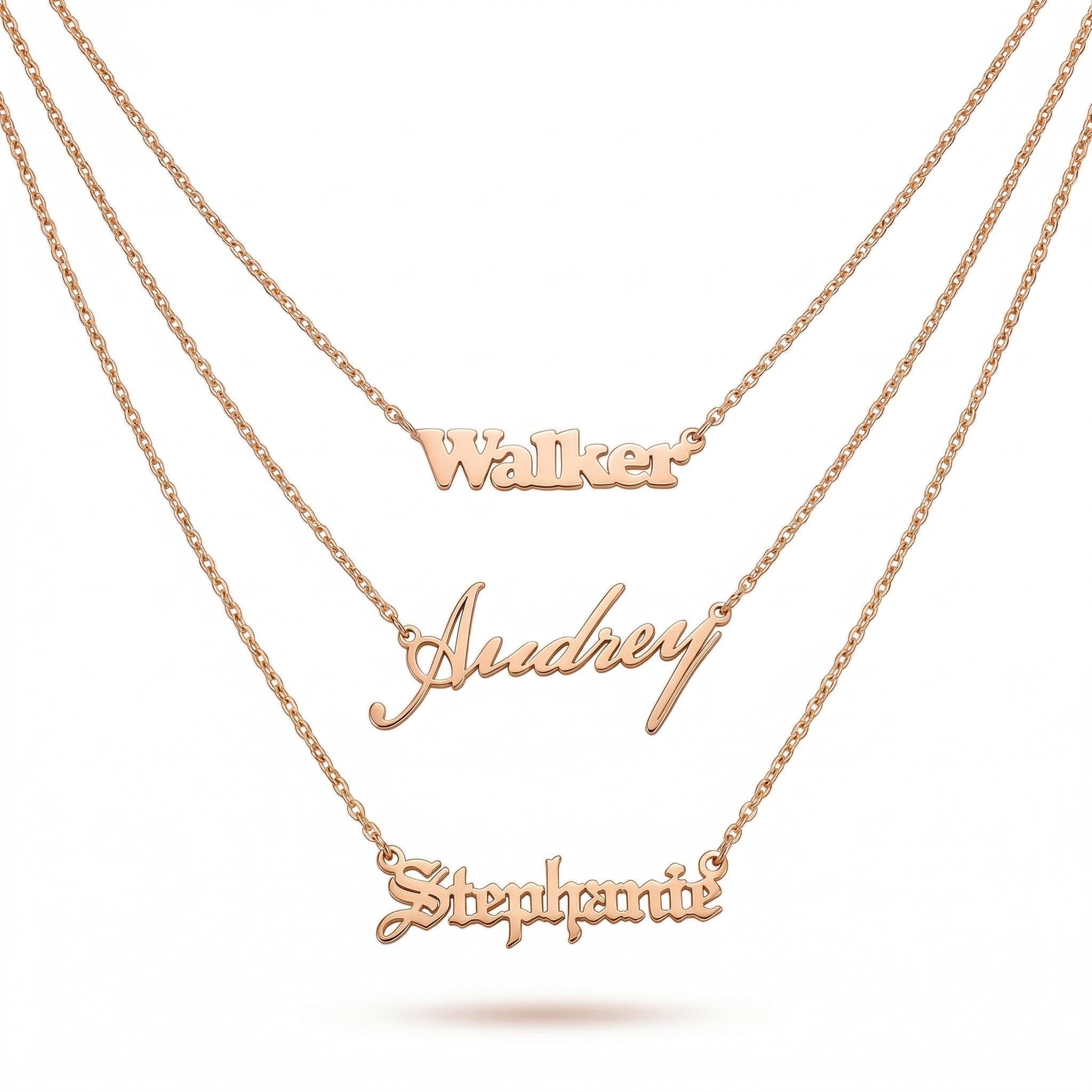 Customized Block Name Necklace Bold Statement Style With Street Luxury - Image 4
