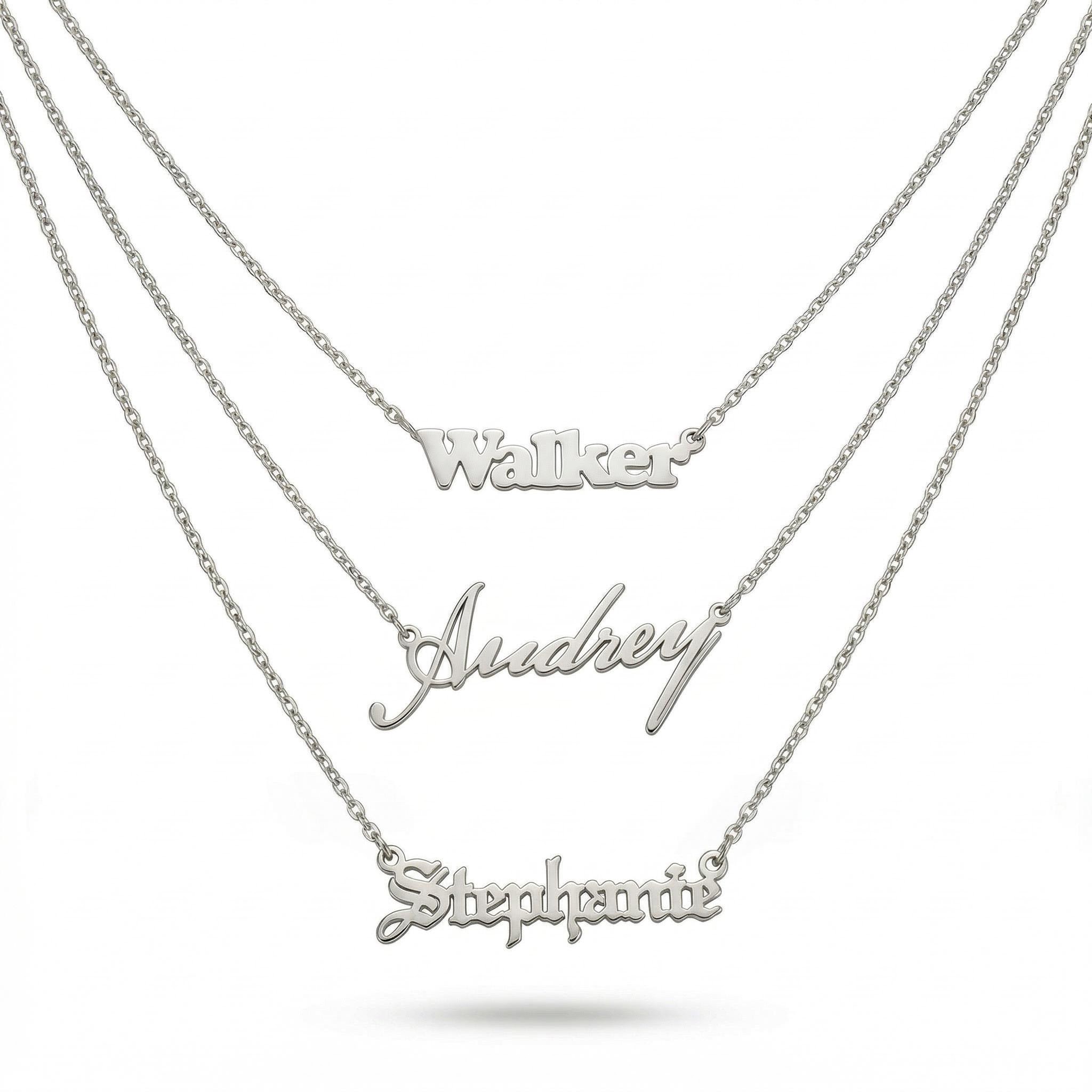 Customized Block Name Necklace Bold Statement Style With Street Luxury - Image 5